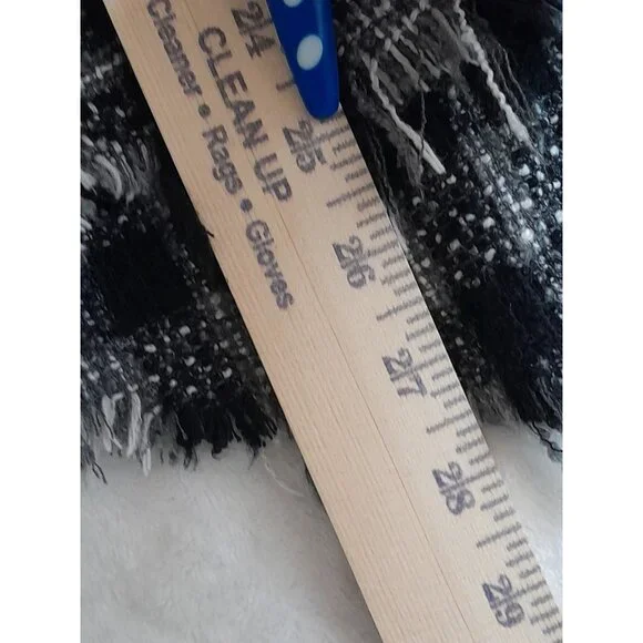 Zara Plaid Heavyweight Oversized Raw Hem Comfy Grunge Fall Outdoor XS Shacket - Picture 7 of 8